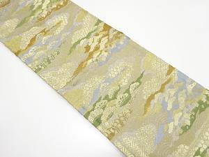 アンティーク　松原に雲模様織り出し袋帯（着用可）